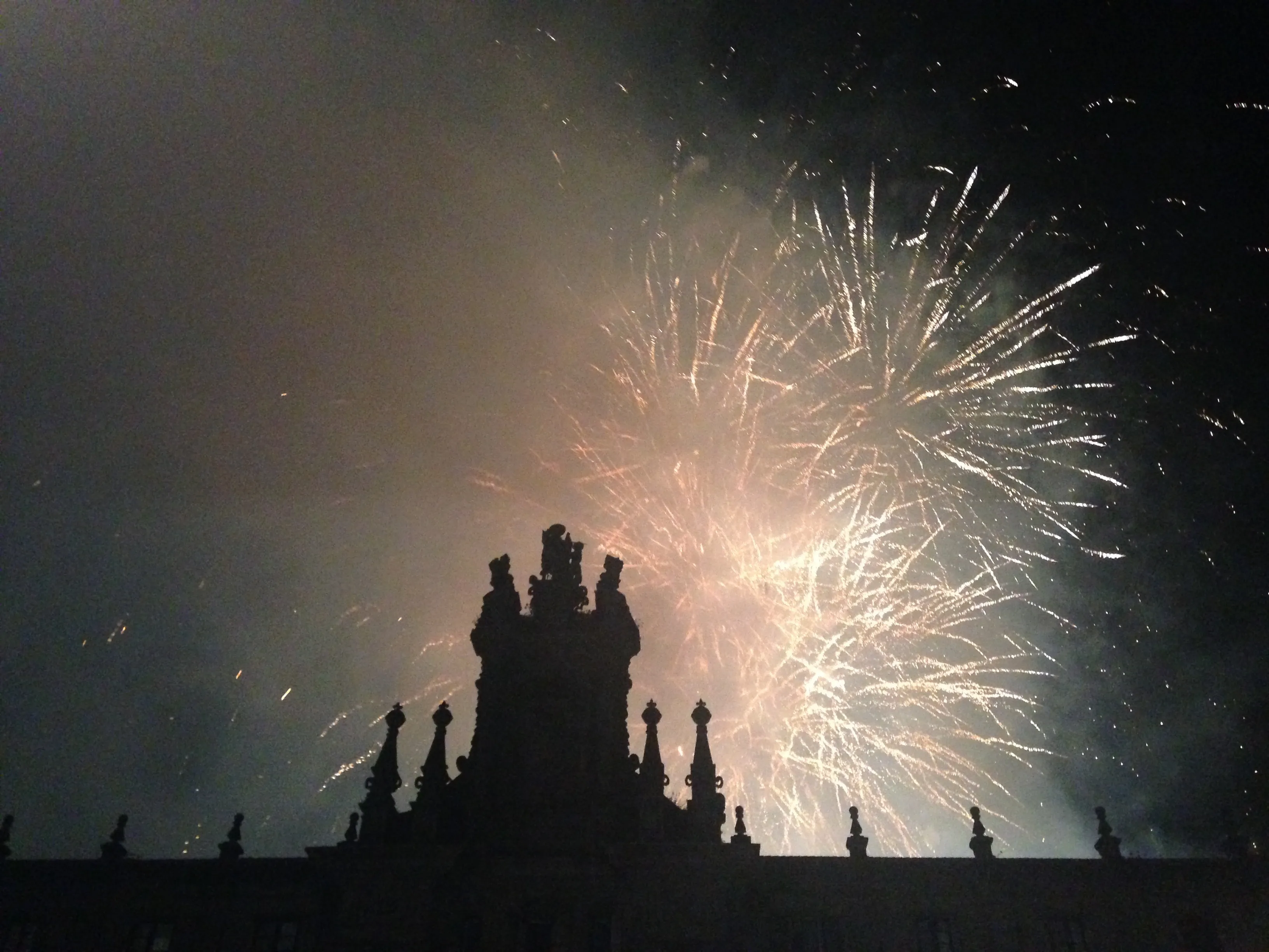 A public celebration on the Camino Francés