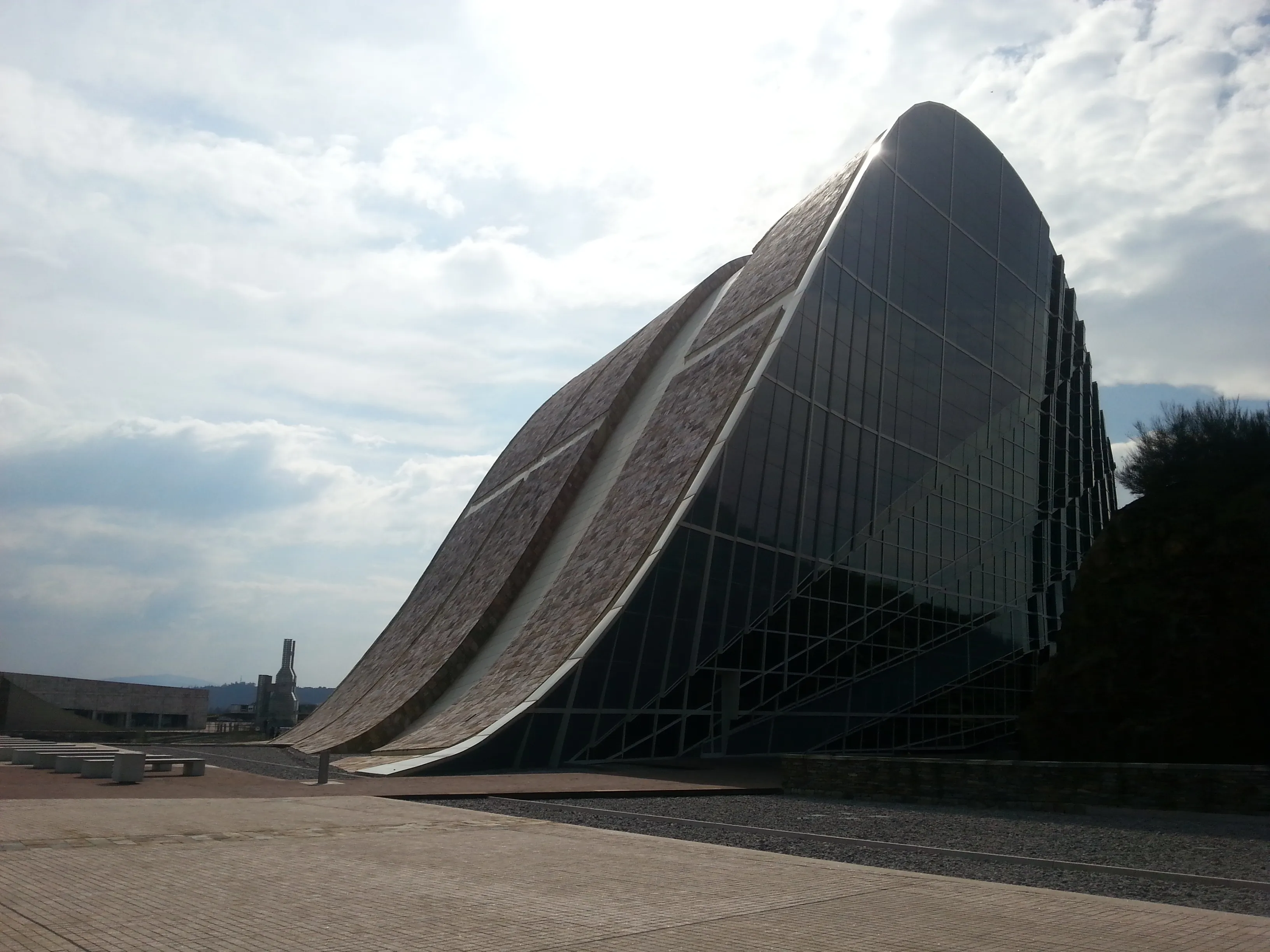 The City of Culture of Galicia on Monte Gaiás in Santiago.