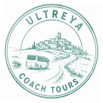 French Way Ultreya Coach From Pamplona to Finisterre product stamp.