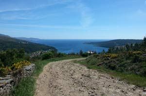 Walk 24 km (15 miles) from A Picota to Cee.
