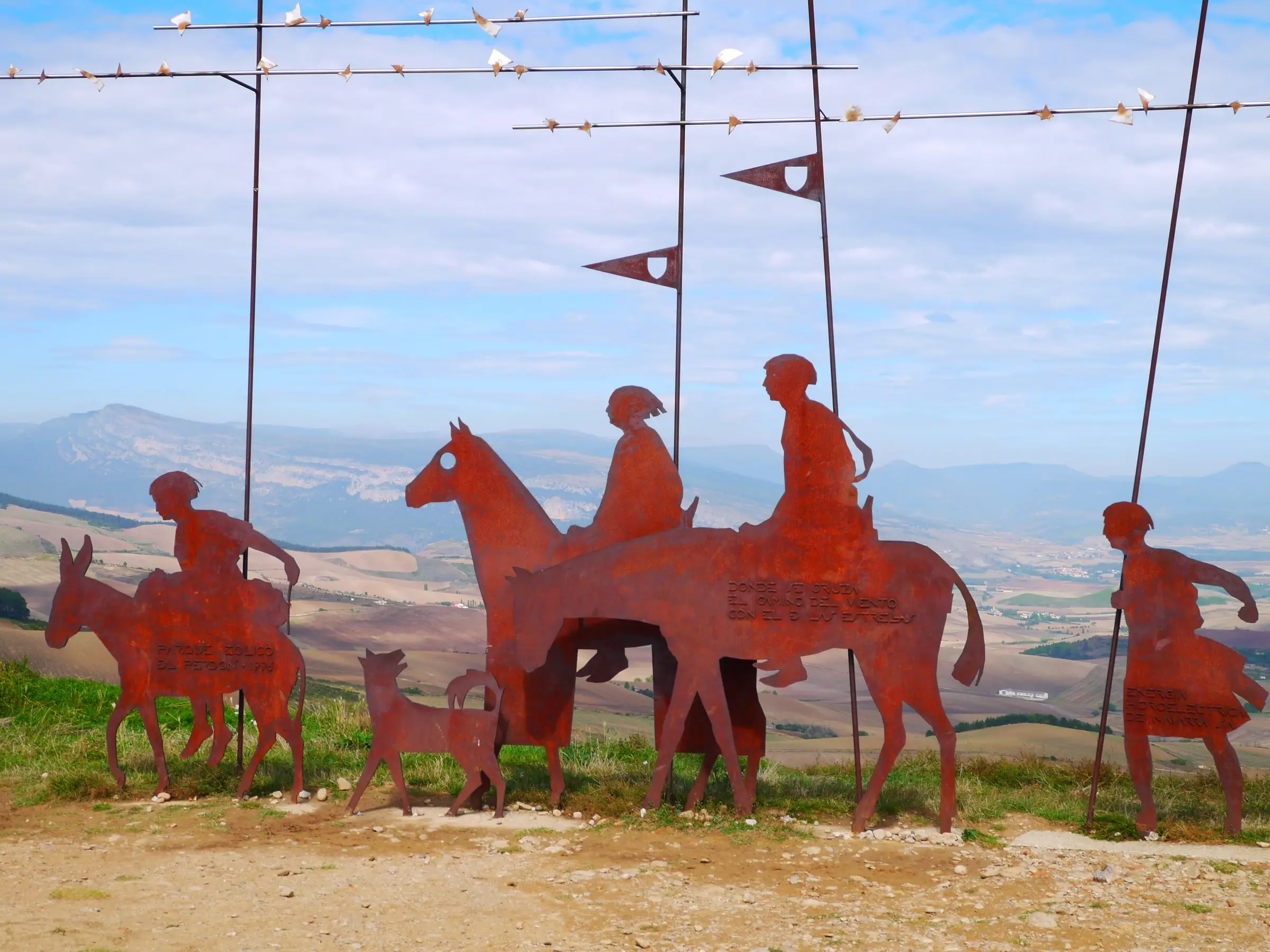 The broad landscapes of the French Way across northern Spain.