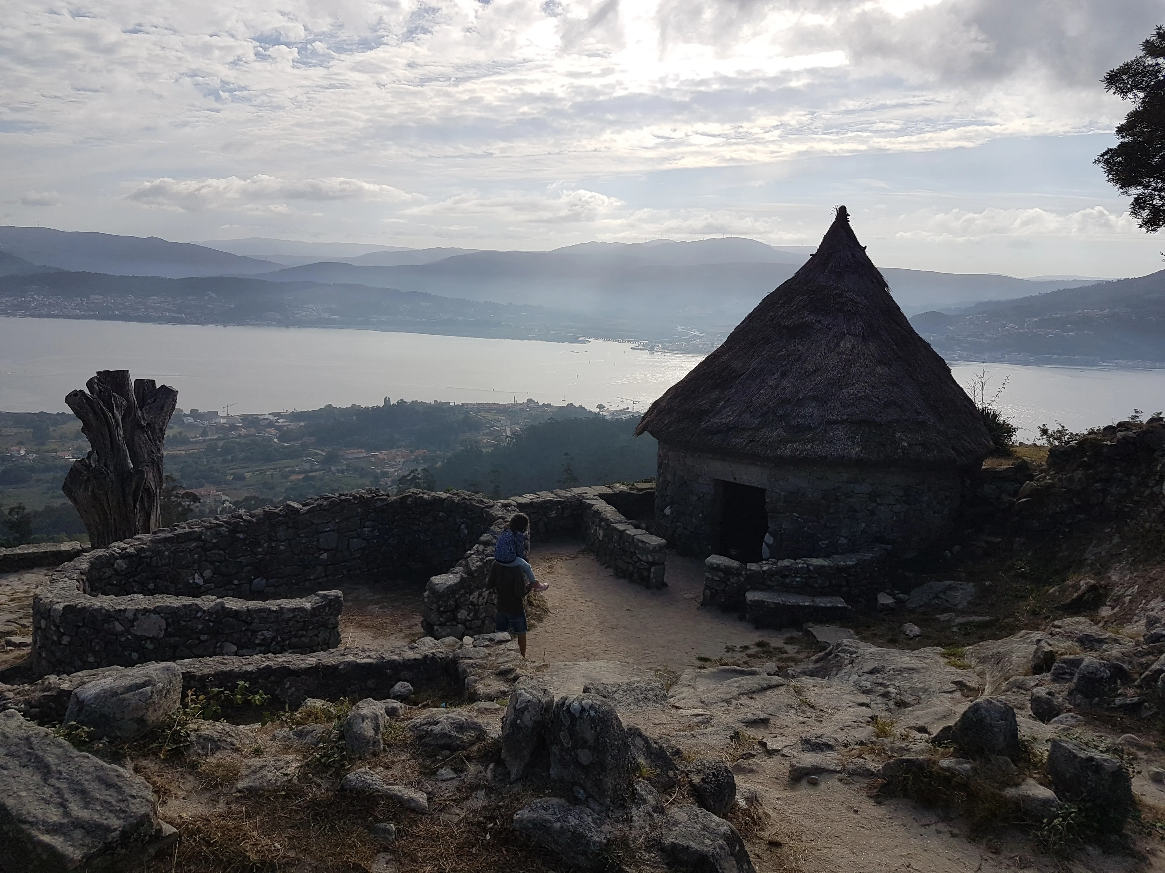 A stone-built castro settlement in Galicia.