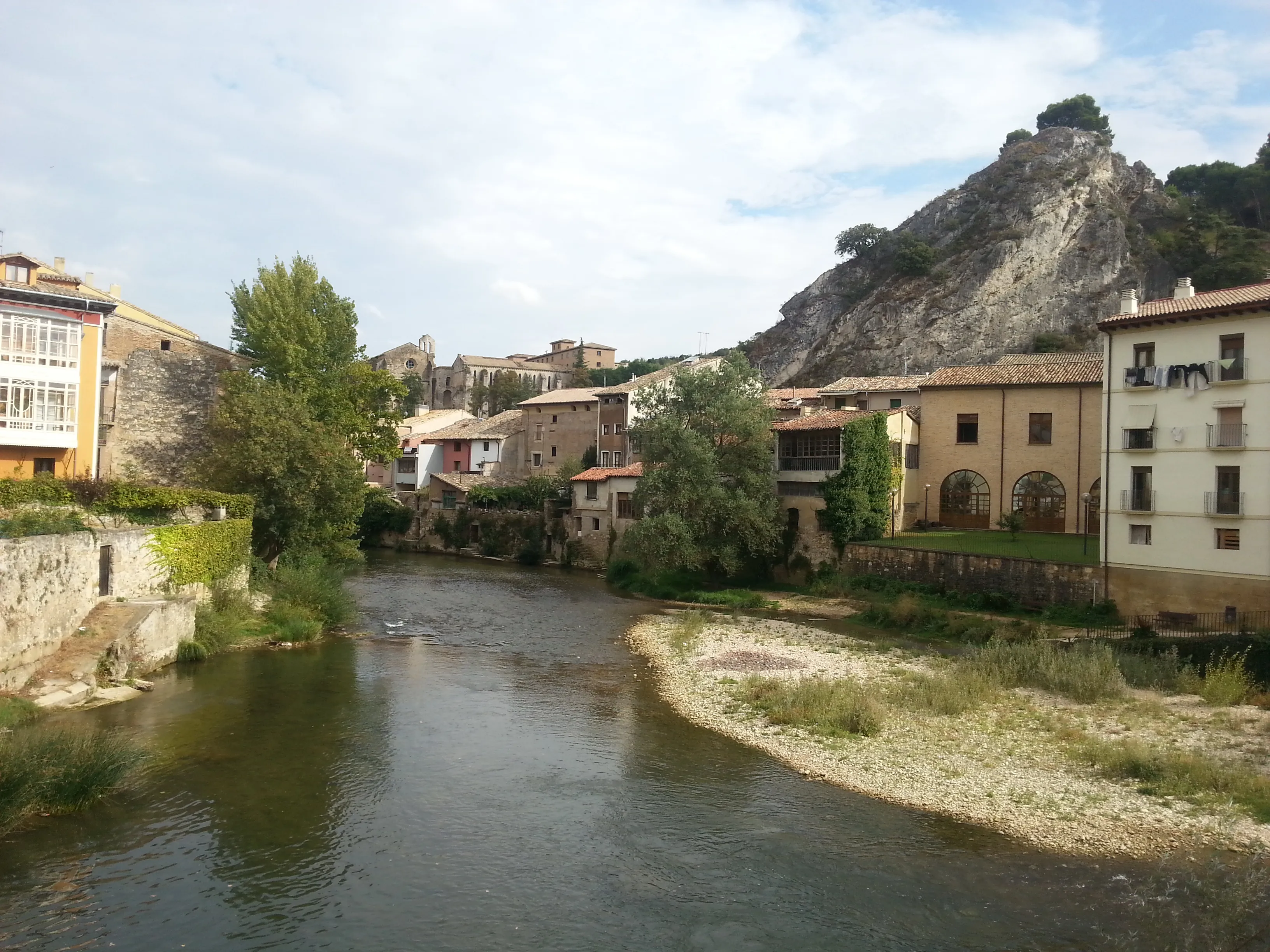 Historic stone architecture beside the Camino in Navarra and La Rioja.