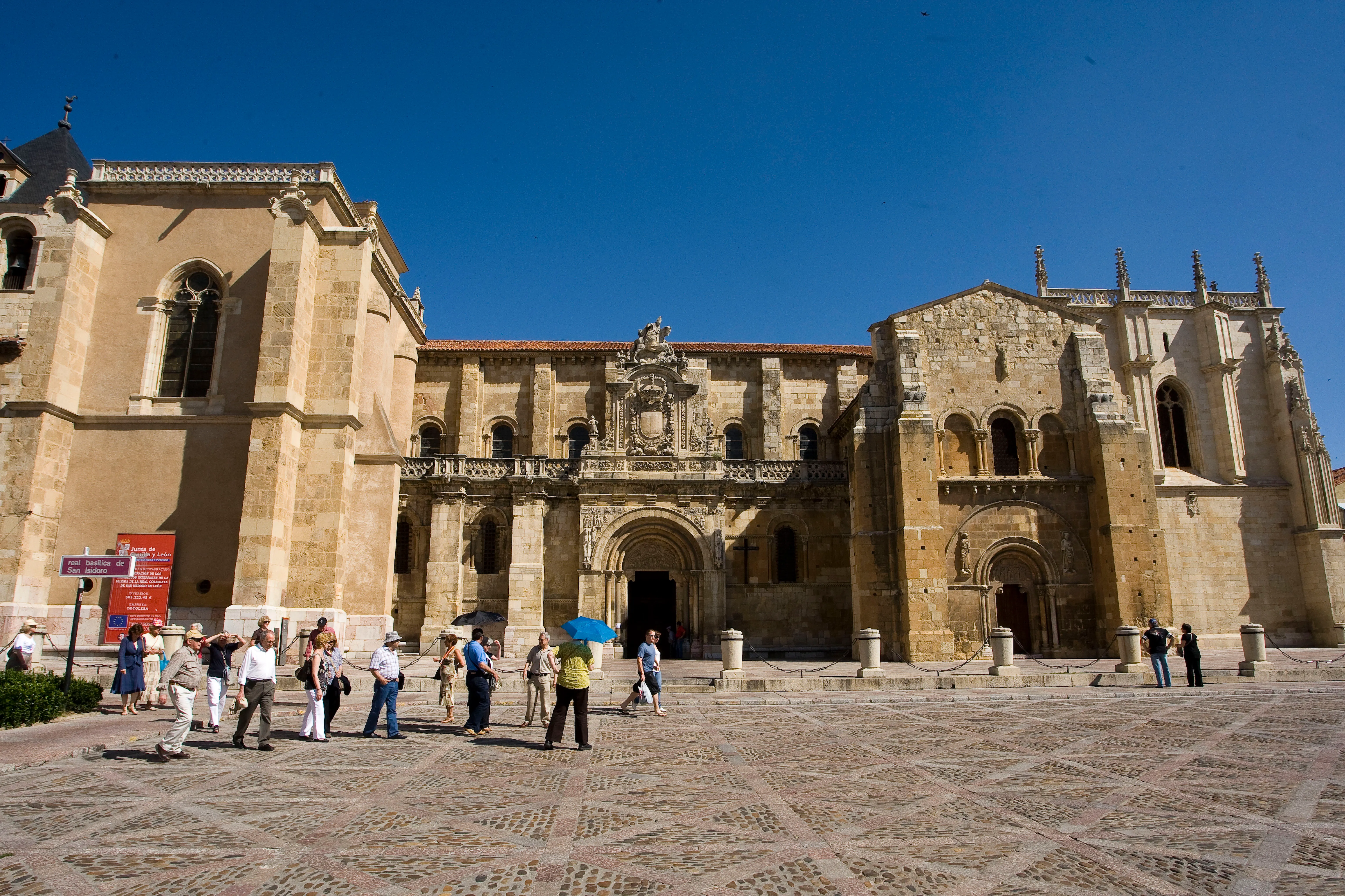 The medieval centre of León on the Camino Francés.