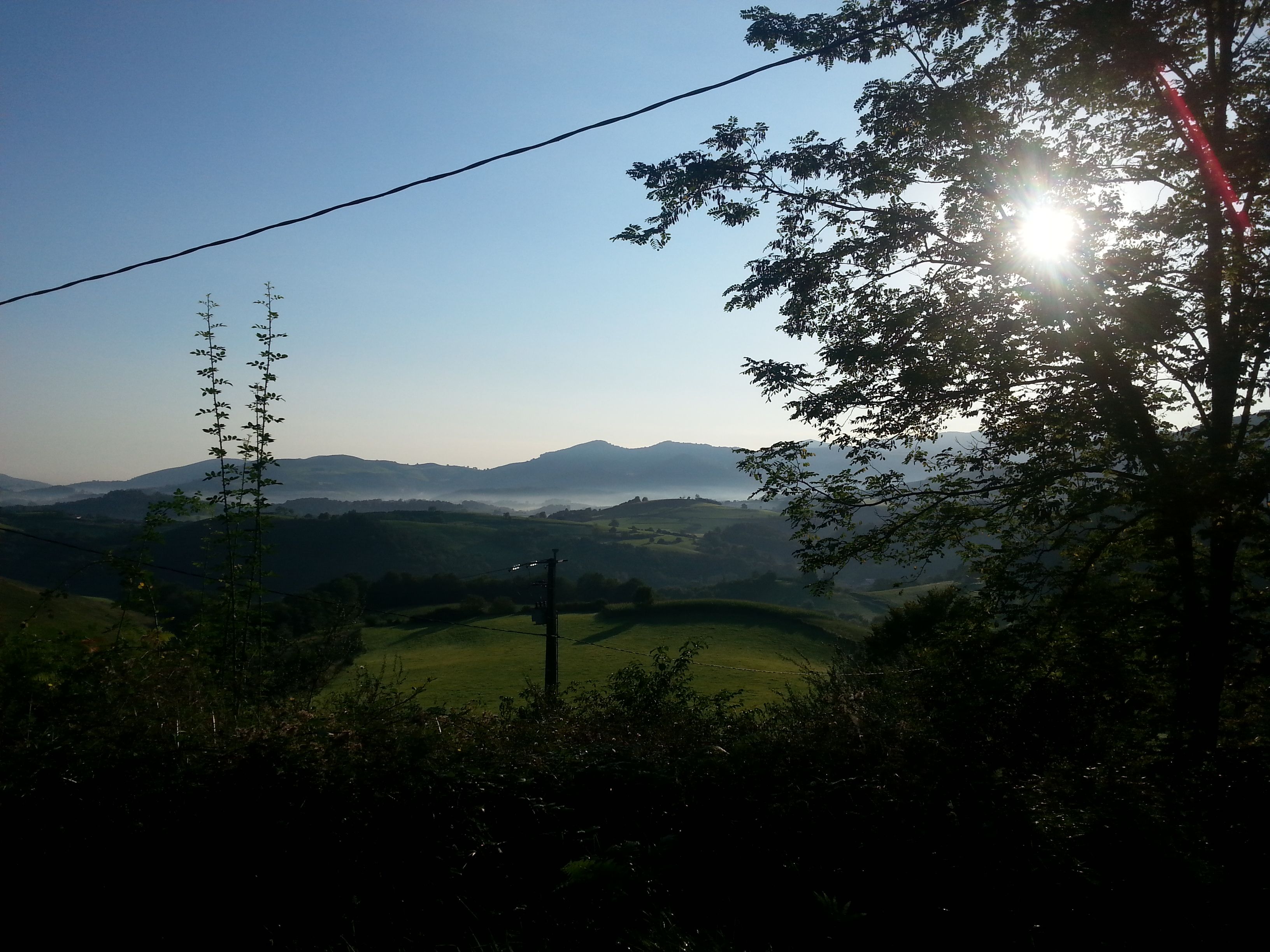 A mountain landscape on the French Way.