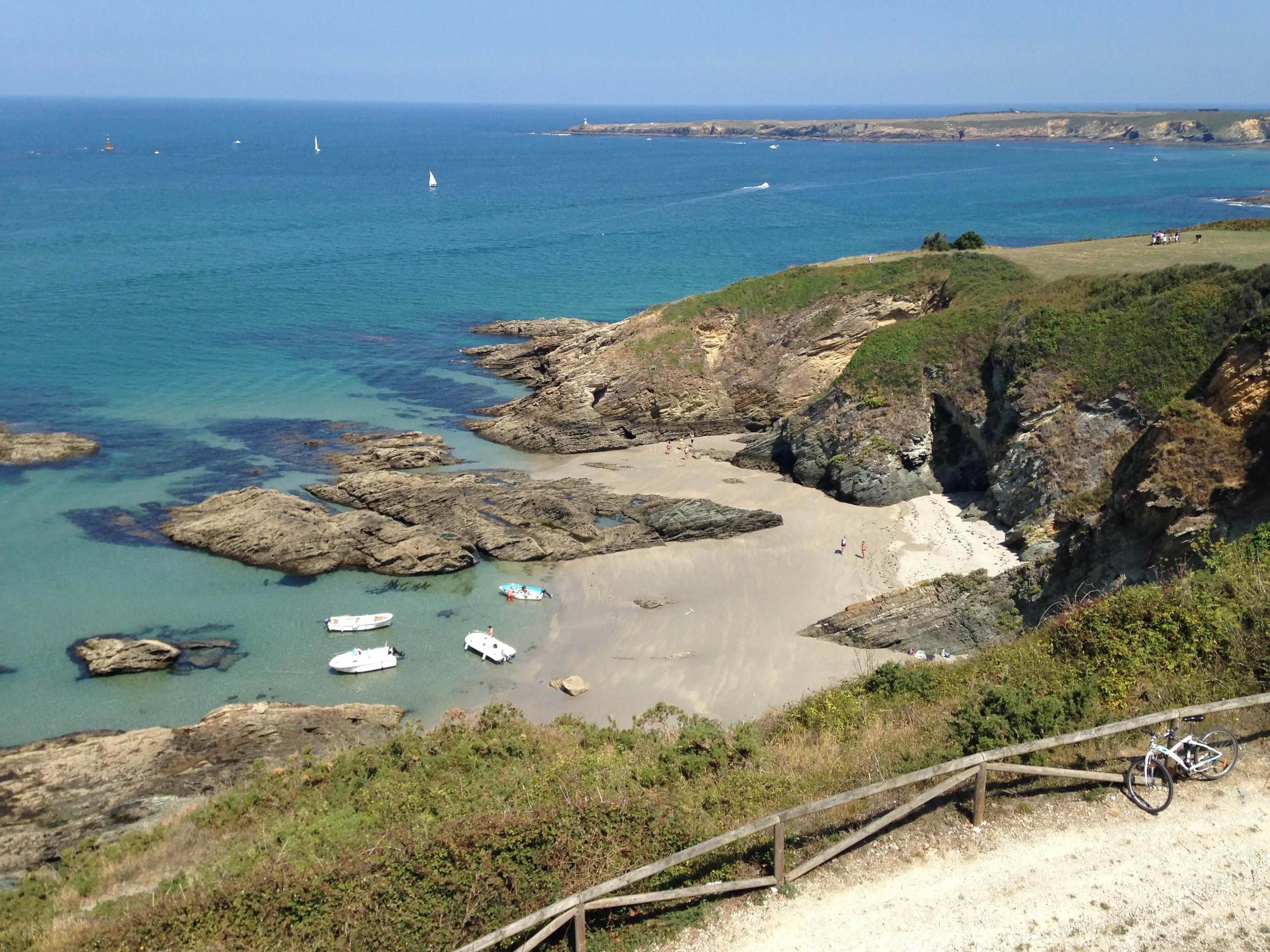 The rocky Atlantic coast and beach near Ribadeo on the Northern Way.
