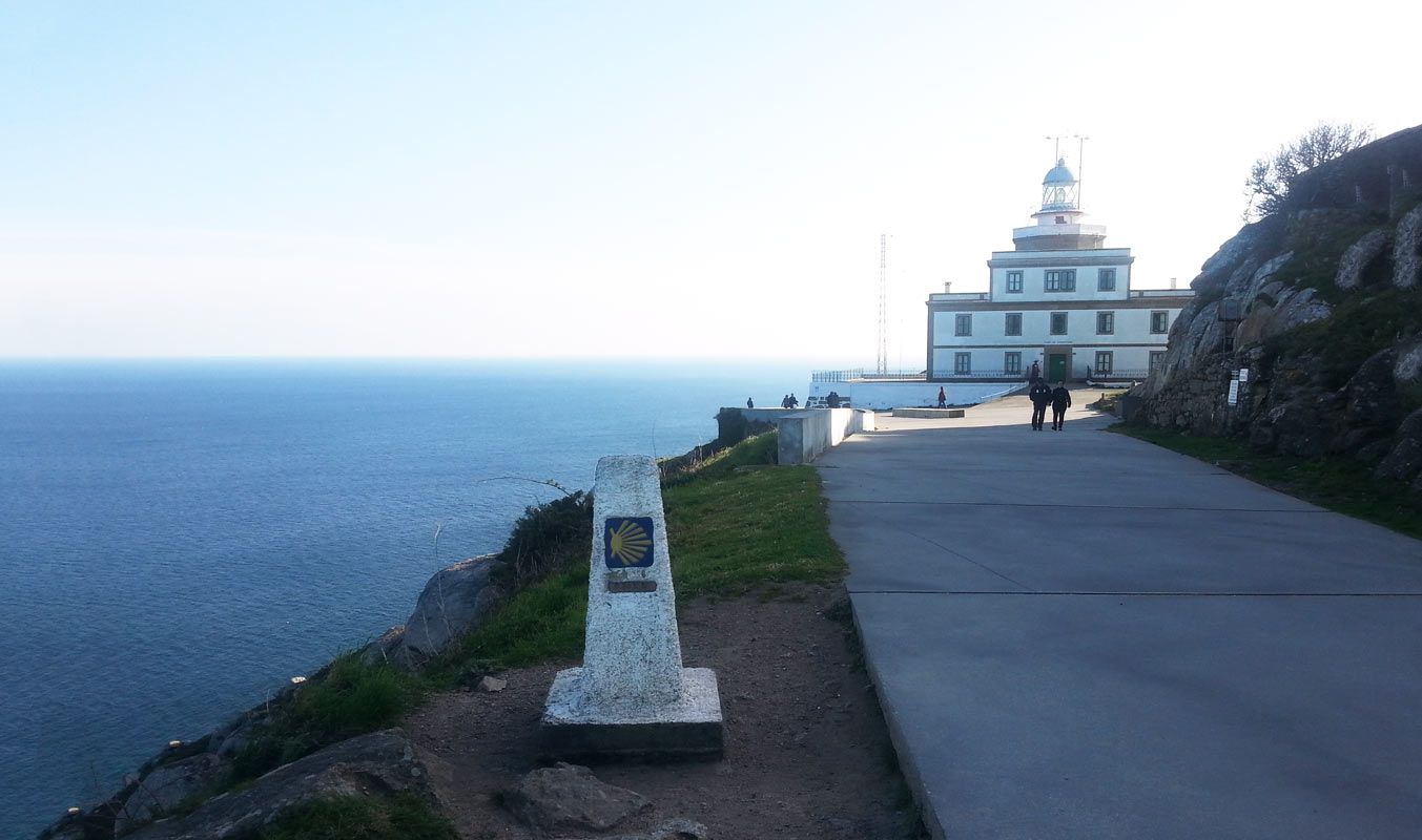 Cape Finisterre lighthouse overlooking Galicia’s Atlantic coast.