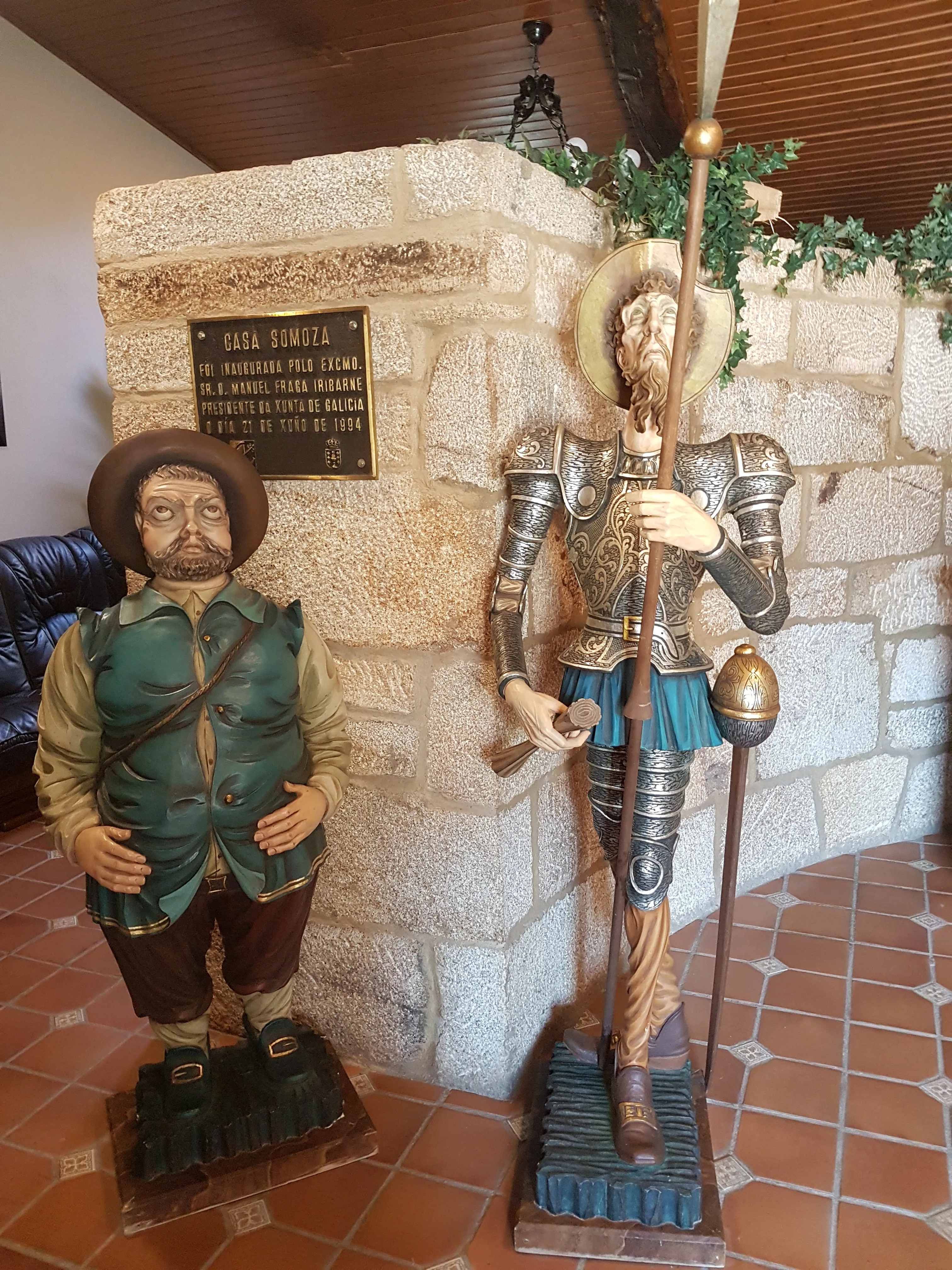 A Camino monument recalling Don Quixote and the culture of chivalry.