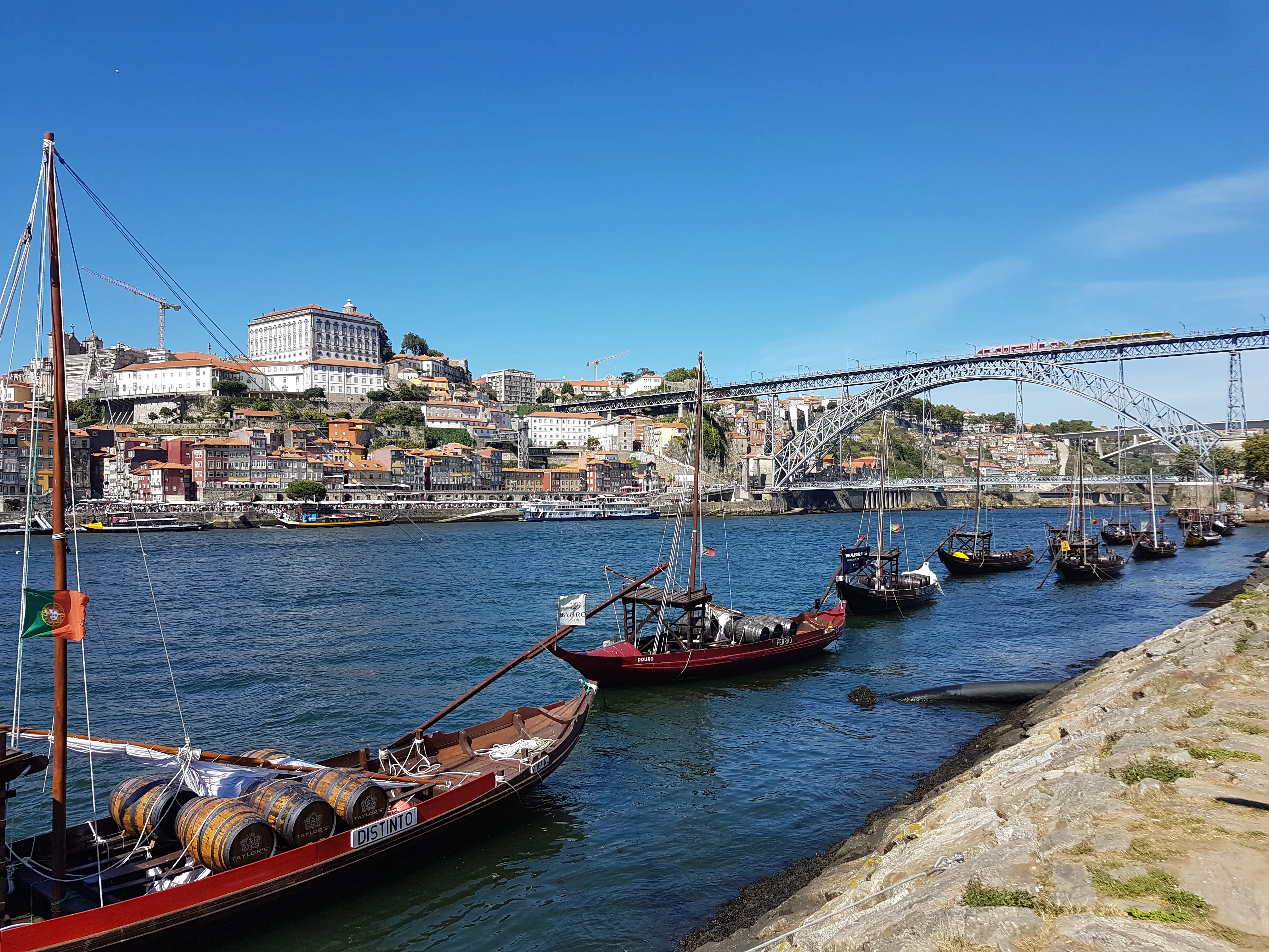 Porto beside the River Douro, a major Portuguese Way starting point