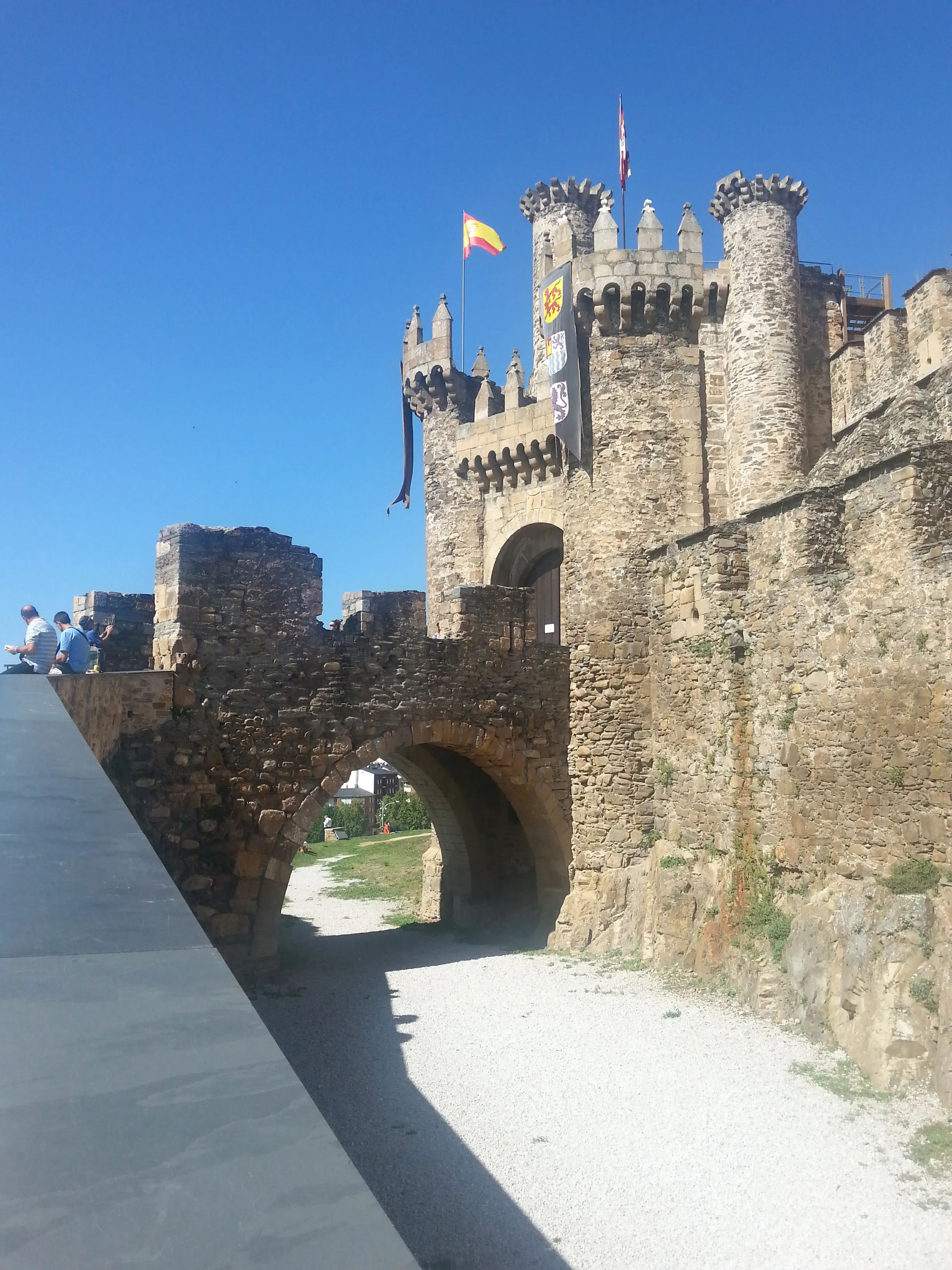 The medieval Templar Castle at Ponferrada.