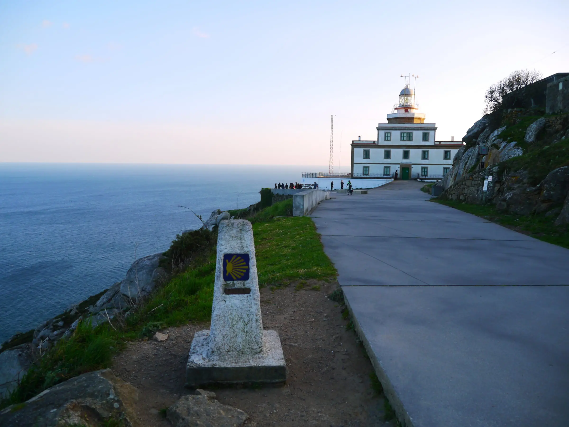 The lighthouse and Atlantic landscape at Cape Finisterre.